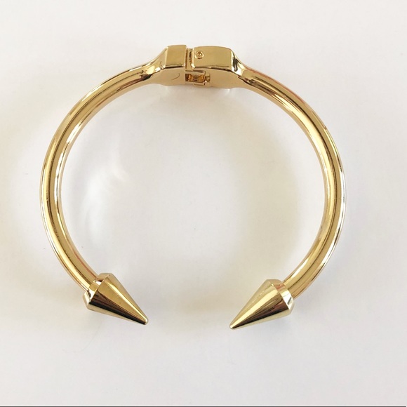 Gold Spike Cuff Bracelet - Picture 3 of 5